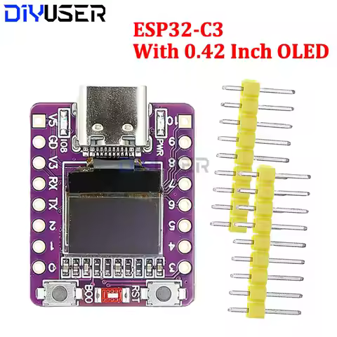 ESP32-C3 OLED Development Board With 0.42 Inch OLED Module Ceramic Antenna Wifi Bluetooth ESP32 Mini