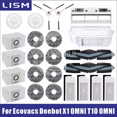 Ecovacs Deebot X1 OMNI T10 TURBO Vacuum Cleaner Robot Filter Side Brush Cleaning Cloth Spare Parts D