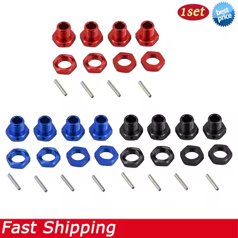 17mm Wheel Hex Hub Adapter with Nut for RC Car ARRMA 1/7 INFRACTION LIMITLESS F1 1/8 6S TYPHON RC Up