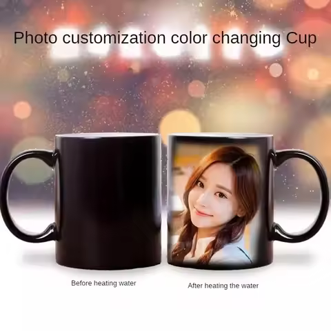 DIY Photo Magic Color Changing Mug Can be customized cup pattern,custom your photo on Tea cup,Coffee