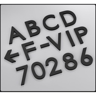black 3D Hdb Unit Unit Number Signage Door Unit Number House Number Plate Door Number Signage Custom