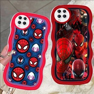 D-78 Spiderman Transparent Casing for Samsung S24 FE M62 M33 A22 A12 M53 5G Case