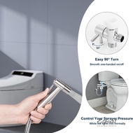 ESPOIR Bidet T Adapter, Chrome  Shut- Valve 3-Way T Valve, Premium Durable Solid Brass Brass T Adapt