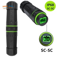 IP68 Waterproof SC Single Core Fiber Optical Adaptor Extend Fiber Optic Cable Length for LC Fiber Op