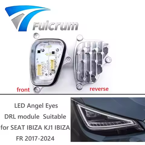 Suitable for SEAT IBIZA KJ1 IBIZA FR 2017-2024 LED Angel Eyes DRL Module Turn Signal Light Module 6F