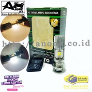 Lampu Depan Led Motor Beat 2warna KUNING-PUTIH AYOTO (FREE SAKLAR DIM)