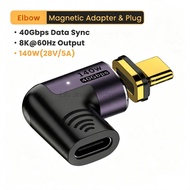 LIKAIYUE USB4.0 Thunderbolt3 Magnetic USB C To Type C Adapter 140W 40Gbps Fast Charging Magnet Charg