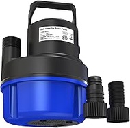 AgiiMan 2HP Submersible Water Pump, 3500GPH Portable Sump Pump for Pool Draining, Blue