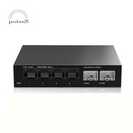 2.5Gb Switch 4 Port 2.5G Unmanaged Network Switch with 2 Port 10GbE SFP+ Slot Home Setup Ethernet Sw