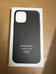 Apple原廠iPhone 12 mini Magsafe原裝黑色皮革手機殼black leather case
