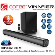 VINNFIER HYPERBAR 303 M WIRELESS BLUETOOTH SOUNDBAR & BASS SUBWOOFER WITH REMOTE CONTROL, FM RADIO A