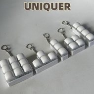 LAKAMLK Fidget Keychain, Keycap 3/4/9Keys Finger Keyboard Cap,  Keys Button DIY Keyboard Relief Stre