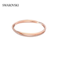 สวารอฟสกี้ สมาร์ท อินเตอร์เลซ สร้อยข้อมือผู้หญิง สร้อยข้อมือเงินแท้ 925 Swarovski TWIST Smart Staggered 125th Anniversary Womens Bracelet Queens Day Gift 925 Sterling Silver Bracelet Rose Gold Bracelet