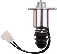 Stop Solenoid 12V Compatible with Yanmar 2YM15 3YM30 Woodward Engine Replaces 1510SP-12ETS SA-4786 1