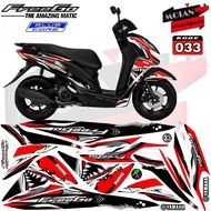Decal Sticker Striping Variasi SEMI Fullbody Freego 125 - Decal Freego - Lis Freego - Striping Freeg