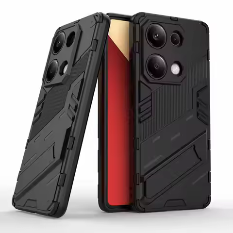 Fundas For POCO M6 Pro 4G Case Armor Holder Back Coque for Xiaomi Poco C65 C75 X3 M3 F3 GT X4 M4 F4 