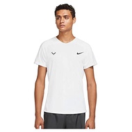 Nike Mens Dri Fit Advantage Rafa Nadal Tennis Short Sleeve T-Shirt L White