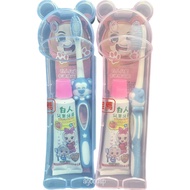 White Children's Travel Group (Toothpaste+Toothbrush) Toothpaste Toothbrush Cartoon Style Kids Tooth