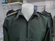 เสื้อคลุมสูท แบงๆ BANGBANG สีเขียวขี้ม้า เสื้อคลุมทหารบก มีซับในทั้งตัว พร้อมกระเป๋าข้าง ทรงสวย ตัดเ