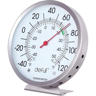 5" Large Dial Indoor Outdoor Thermometer - Battery-Free, Dual Scale -40°F to 120°F / -40°C to 50°C, 