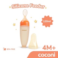 Coconi Silicone Baby Feeder Spoon | 4M+ Baby Feeding Bottle Spoon | AST baby food spoon