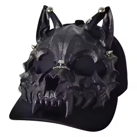 J2FE Goth Devil Ear Cap Women Teens Dark Series Event Gathering Dressingup Headpiece