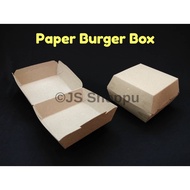 Jishan Paper Burger Box (50pcs±) / Burger Container / Bekas Burger