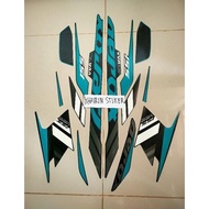 Striping Stiker Aerox Vva Hitam Dof 2021 Original