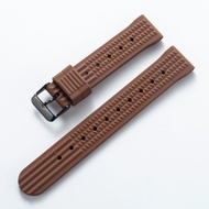 สายนาฬิกายาง Tali Jam Tangan Silikon คุณภาพสูงสำหรับนาฬิกา Omega สายอ่อนสำหรับนาฬิกา Seiko SKX007 SK