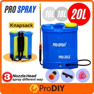 SPRAY Portable Rechargeable Battery Knapsack Chemical Sprayer 16L / 18L / 20L Pam Air Racun With Ton