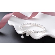 Silver bracelet women mother's day gift 9999 sterling silver jewelry bracelet