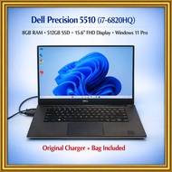 Dell Precision 5510 i7 • 8GB 512GB • 15.6” Ultrasharp FHD • Win11 • Grade A