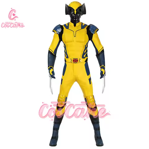 New Deadpool 3 Wolverine Cosplay Costume Superhero Cosplay Zentai Full Set With Bosysuit Shoes Handm