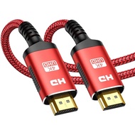Japan Direct Delivery SNOWKIDS 4K HDMI Cable 3M HDMI Cable 4K 60HZ Male-Male HDMI CABLE 3D/HDR/ARC High Speed Red