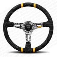 พวงมาลัย + หัวเกียร์ หนังแท้ MOMO-Ultra ก้านยกสูง3นิ้ว