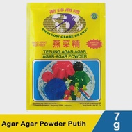 Agar agar swallow globe Brand Agar Agar powder swallow  7 Gr