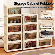 Toy Organizer Rolling Cart w/ Wheels - 37/47cm Storage Cabinet with Bins & Shelves for Home/Living R