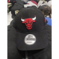 HITAM Chicago Bulls Hat New Era 9Twenty Black Import