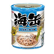 Aixia Umi Can Mini 60gx3 Canned Cat Food Skipjack Tuna With Whitebait Chicken Fillet Dried Skipjack 