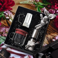 【手沖咖啡套裝禮盒】磨豆機/咖啡杯350ml/拉花杯 生日禮 情人節