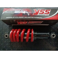 YSS MONOSHOCK ABSORBER SPRING ADJUSTABLE RED 125Z/Y125Z/125ZR 250MM IMPORT WORLD CLASS SUSPENSION RED