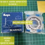 BEARING MOBIL LAKER 6205NR KOYO MADE IN JAPAN ( 6205N JAPAN KOYO ) 1PC