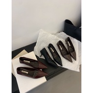 LEATHER HIGH HEELS 4CM 1639-1