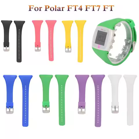 Smart Watch Strap Band for Polar ft7 Soft sport Silicone Band Watch Strap Replacement for Polar FT4 