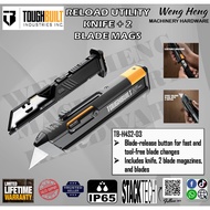 TOUGHBUILT Reload Utility Knife + 2 Blade Mags - TB-H4S2-03