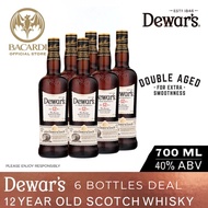 Dewar’s 12 Year Old Blended Scotch Whisky 40% ABV (75cl/750ml)  x 6