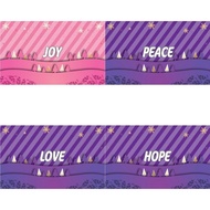 CHRISTMAS ADVENT CANDLES (SET OF 4: HOPELOVEJOY & PEACE)