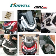 Adv160 variations, winsil package, exhaust cover, winglet accessories, adv 160 trunk partition