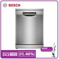 [NEW] Bosch Series 4 Freestanding Dishwasher - 60cm Brushed Steel Anti-Fingerprint Home Connect - SM