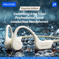 Polvcdg-X13 IPX8 Waterproof Swimming Bone Conduction Headset 32g Memory  Dual Machine Connection Blu